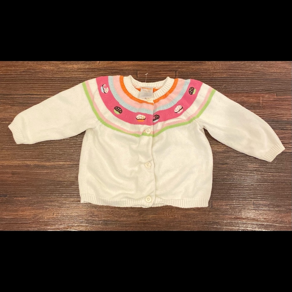 Gymboree Cupcake Button Up Sweater
